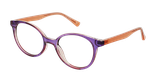 GAFAS GRADUADAS niños RZERO25 morado/rosa - vista de frente