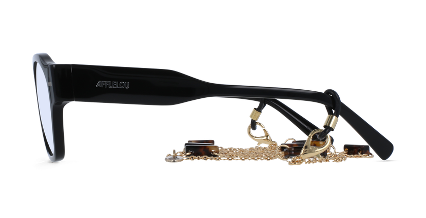 GAFAS GRADUADAS mujer AUTHENTIQUE negro - vista de frente