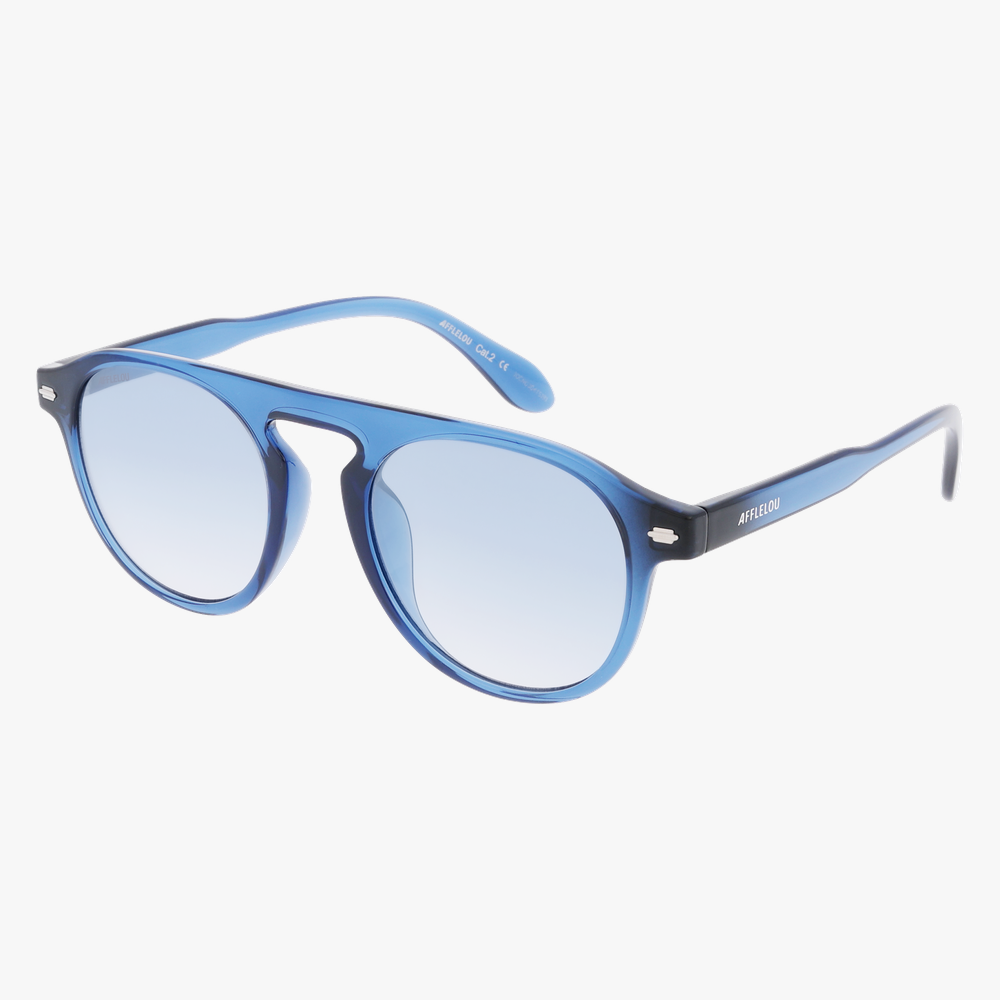 GAFAS DE SOL BEACH azul cristal/negro - vista de frente