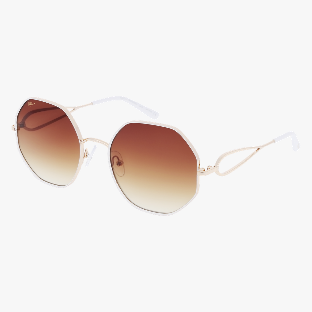 GAFAS DE SOL mujer DORIA dorado/blanco - vista de frente