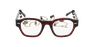 GAFAS GRADUADAS mujer CARACTÈRES AUTHENTIQUE rojo marmoleado