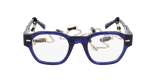 GAFAS GRADUADAS mujer CARACTÈRES AUTHENTIQUE azul - vista de frente