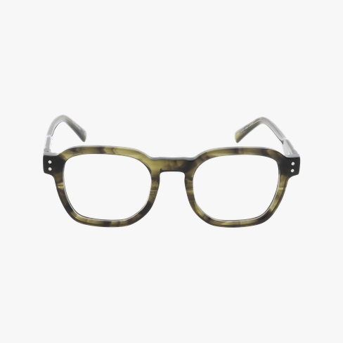 GAFAS GRADUADAS hombre CARACTÈRES VOLONTAIRE verde vista de frente