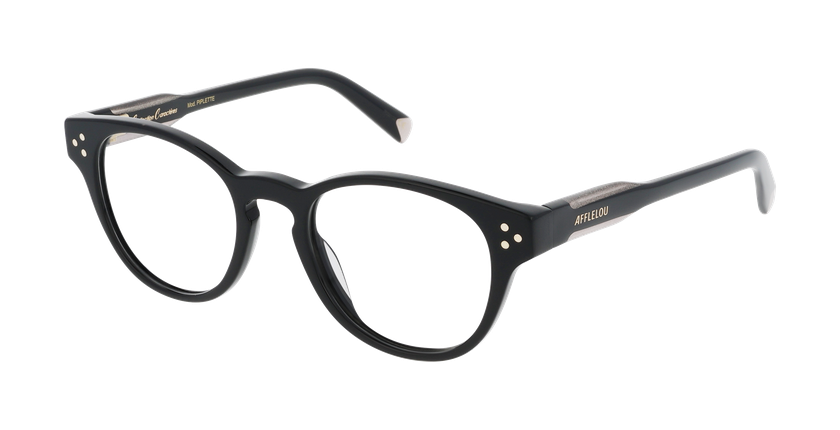 GAFAS GRADUADAS mujer PIPLETTE negro/dorado - vista de frente