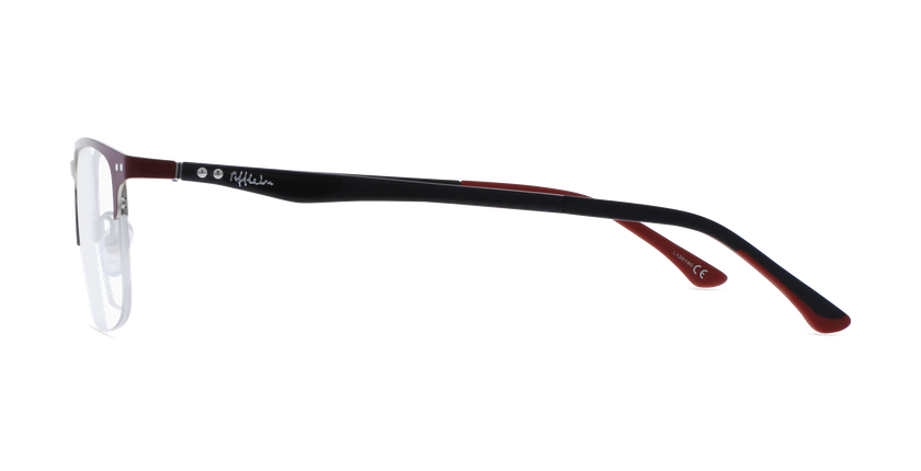 GAFAS GRADUADAS hombre MAGIC 128 CARBONE rojo/negro - vista de frente