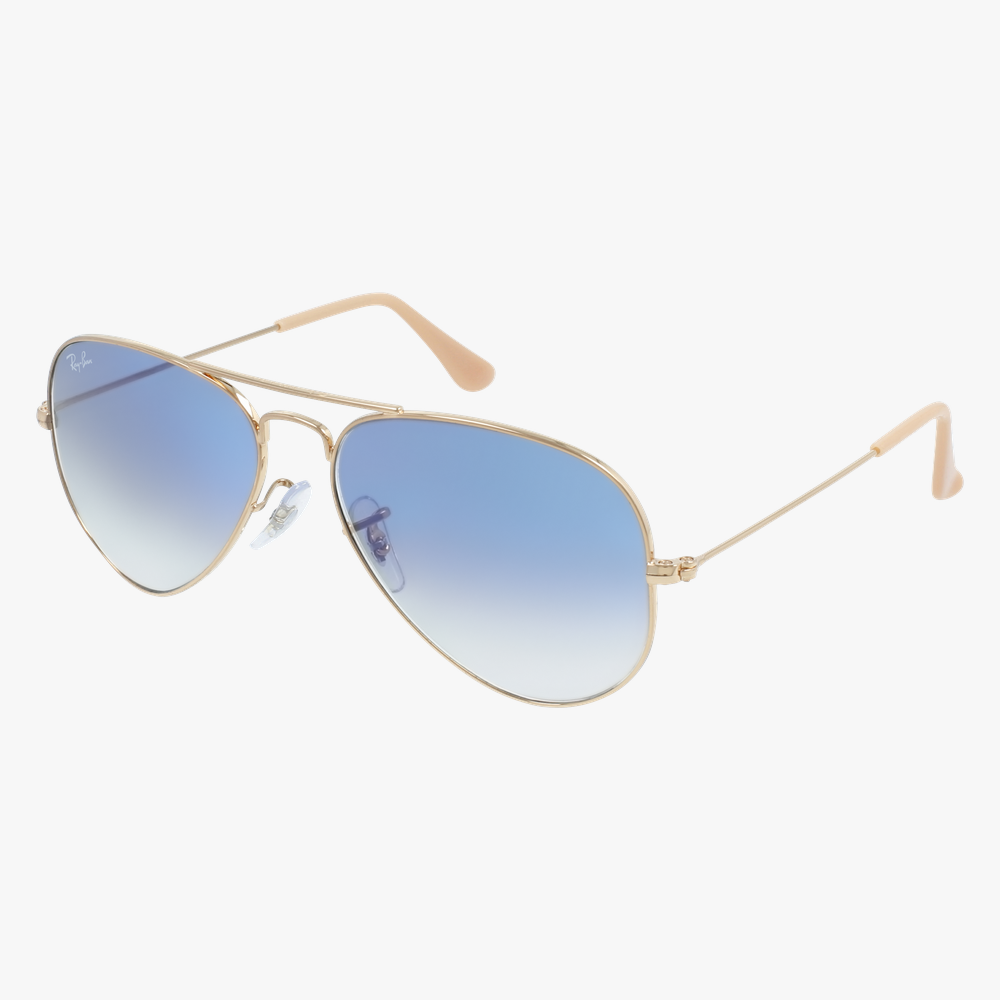 GAFAS DE SOL AVIATOR LARGE METAL dorado - vista de frente