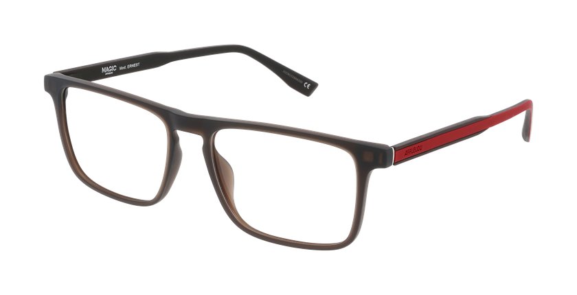 GAFAS GRADUADAS hombre ERNEST marrón/bordeaux - vista de frente