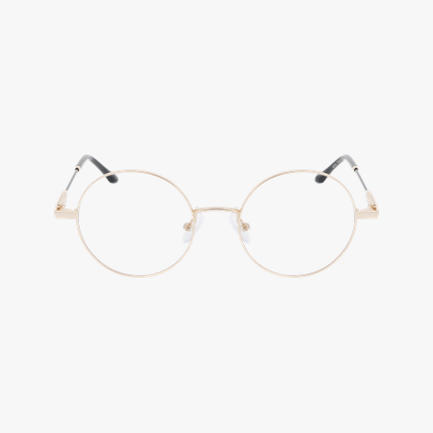 GAFAS GRADUADAS mujer ADRIANA dorado/negro vista de frente