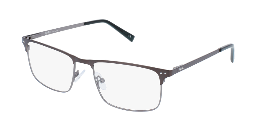 GAFAS GRADUADAS hombre MAGIC LEON marrón/plateado - vista de frente