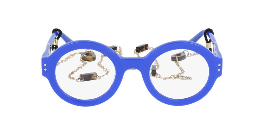 GAFAS GRADUADAS mujer CARACTÈRES PERSPICACE azul - vista de frente