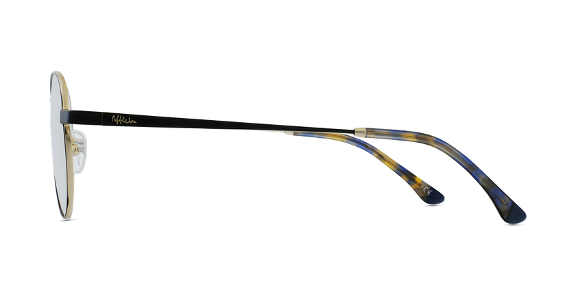 GAFAS GRADUADAS MAGIC 70 negro/dorado - vista de lado