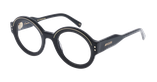 GAFAS GRADUADAS mujer CARACTÈRES FIL D'OR PERSPICACE negro/dorado - vista de frente