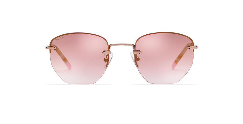 GAFAS DE SOL mujer JENNA rosa/dorado - vista de frente