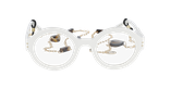 GAFAS GRADUADAS mujer CARACTÈRES PERSPICACE blanco - vista de frente