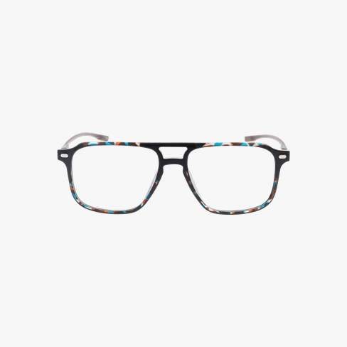 GAFAS GRADUADAS hombre MAGIC245 carey azul/azul vista de frente