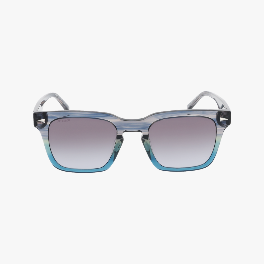 GAFAS DE SOL hombre AOSTA gris/azul - vista de frente