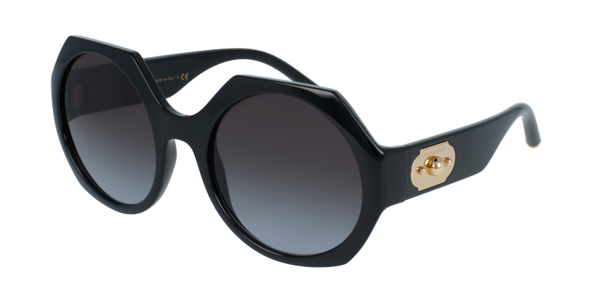GAFAS DE SOL mujer 0DG6120 negro - vue de 3/4