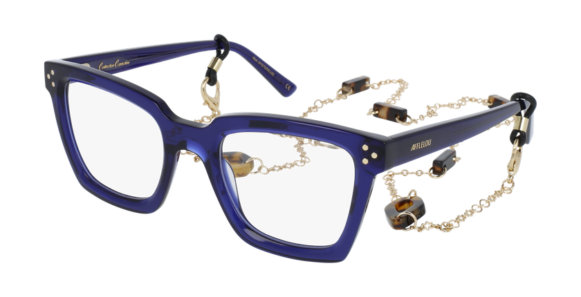 GAFAS GRADUADAS mujer CARACTÈRES MYSTÉRIEUSE azul - vista de frente
