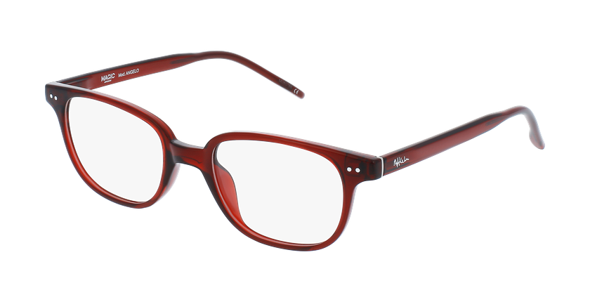 GAFAS GRADUADAS niños MAGIC ANGELO rojo - vista de frente