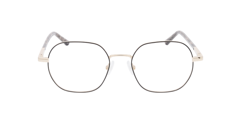 GAFAS GRADUADAS mujer MARIELLE negro/dorado - vista de frente