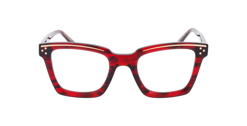 GAFAS GRADUADAS mujer CARACTÈRES FIL D'OR MYSTÉRIEUSE rojo - vista de frente