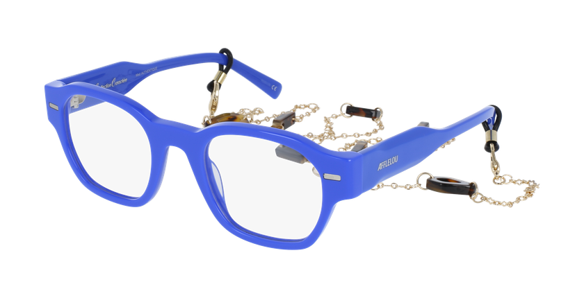 GAFAS GRADUADAS mujer CARACTÈRES AUTHENTIQUE azul - vista de frente