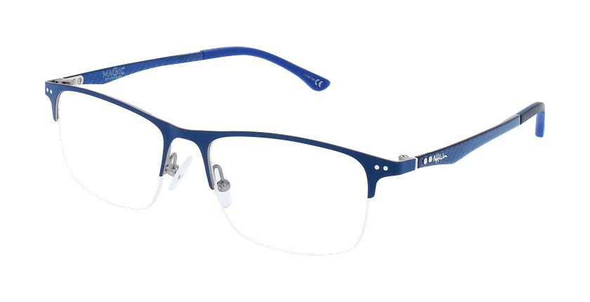 GAFAS GRADUADAS hombre MAGIC 128 CARBONE azul/azul / negro - vista de frente
