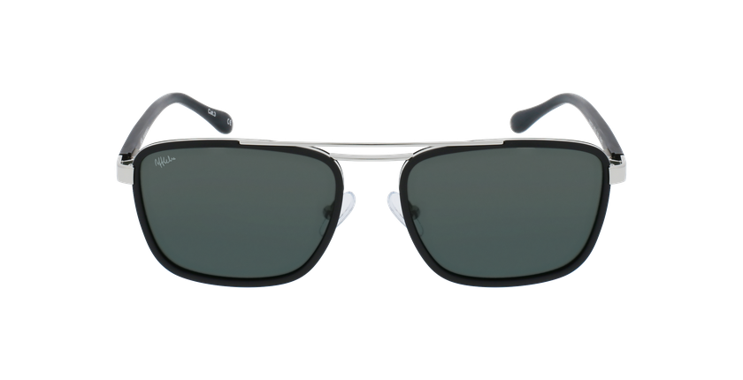 GAFAS DE SOL hombre MARCELLO negro/plateado - vista de frente