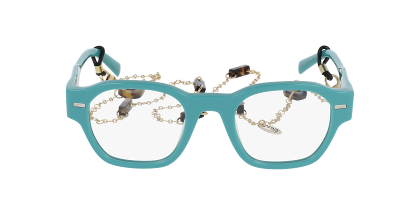 GAFAS GRADUADAS mujer CARACTÈRES AUTHENTIQUE verde - vista de frente