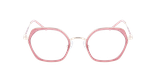 GAFAS GRADUADAS mujer MAGIC221 rosa/dorado - vista de frente