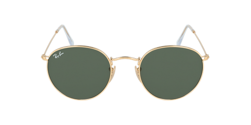 GAFAS DE SOL hombre ROUND METAL dorado vista de frente