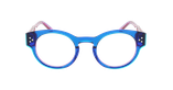 GAFAS GRADUADAS mujer CARACTÈRES FIDELE azul - vista de frente
