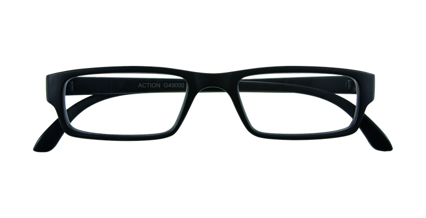 GAFAS GRADUADAS ACTION MATTE negro - vista de frente