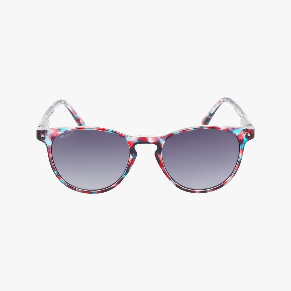 GAFAS DE SOL niños FELIZ azul/rojo - vista de frente