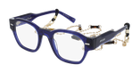 GAFAS GRADUADAS mujer CARACTÈRES AUTHENTIQUE azul - vista de frente