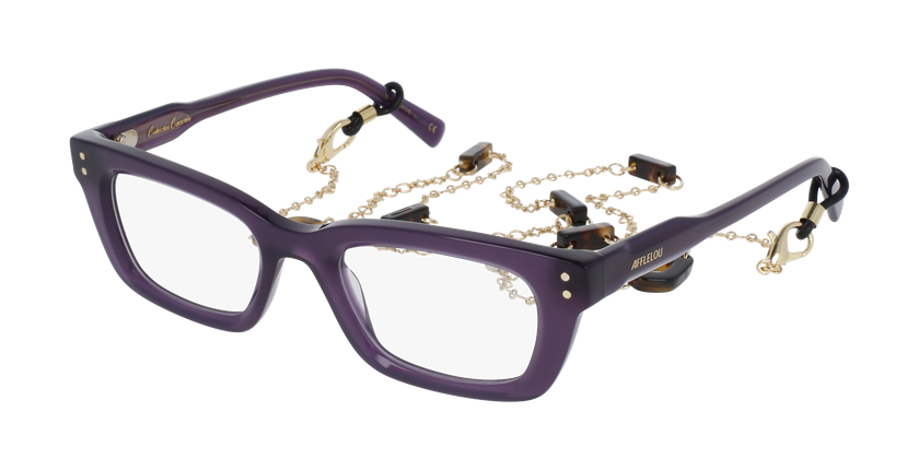 GAFAS GRADUADAS mujer CARACTÈRES CRÉATIVE morado - vista de frente
