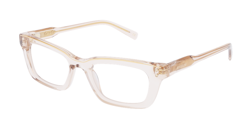 GAFAS GRADUADAS mujer CARACTÈRES FIL D'OR CRÉATIVE marrón/dorado - vista de frente