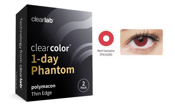 Lentillas CLEARCOLOR PHANTOM DIARIAS - 2L - vista de frente