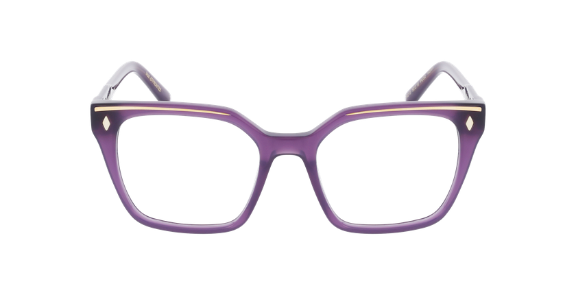 GAFAS GRADUADAS mujer CARACTÈRES FIL D'OR EFFRONTÉE morado/dorado - vista de frente