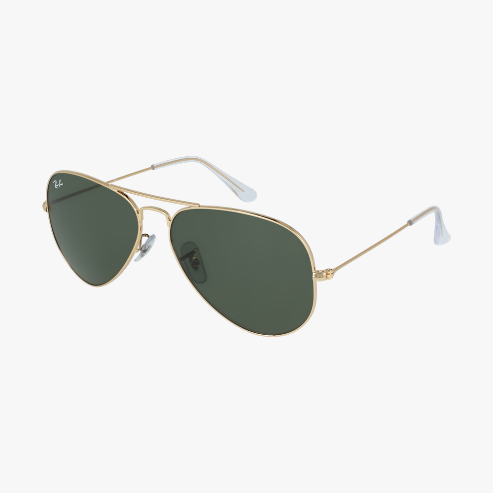 GAFAS DE SOL AVIATOR LARGE METAL dorado - vista de 3/4