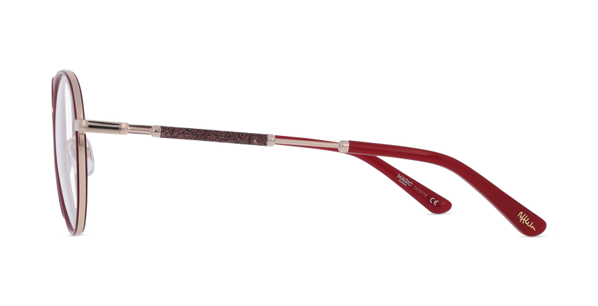 GAFAS GRADUADAS mujer MAGIC253 rojo/dorado - vista de frente