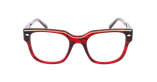 GAFAS GRADUADAS mujer CARACTÈRES FIL D'OR AUDACIEUSE rojo - vista de frente