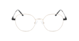 GAFAS GRADUADAS mujer AMANDINE negro/dorado - vista de frente