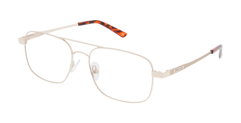 GAFAS GRADUADAS hombre FILIPE dorado - vista de frente