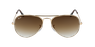 GAFAS DE SOL AVIATOR LARGE METAL dorado