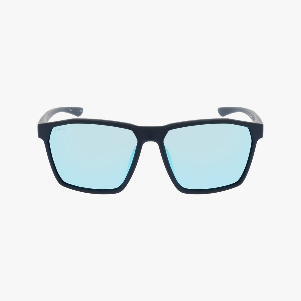 GAFAS DE SOL hombre DINO azul/azul oscuro mate - vista de frente