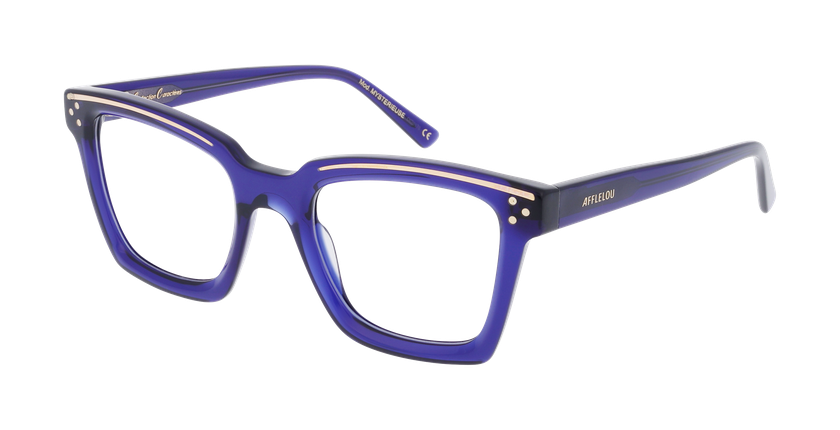 GAFAS GRADUADAS mujer CARACTÈRES FIL D'OR MYSTÉRIEUSE azul - vista de frente