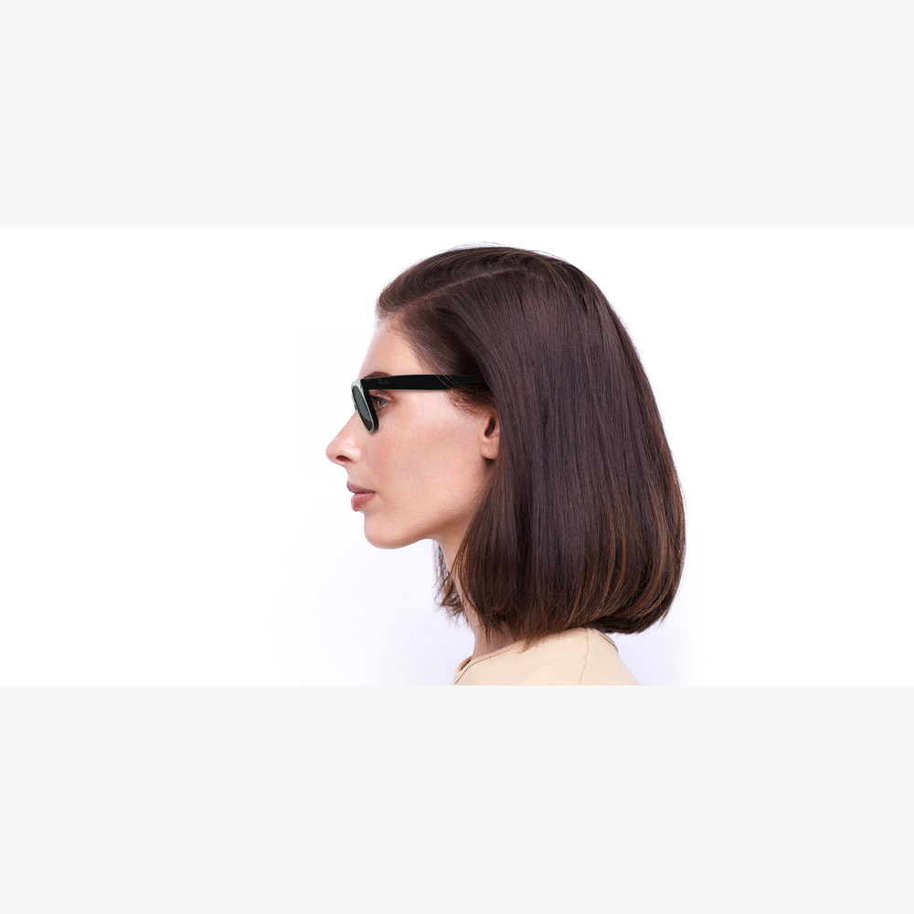 GAFAS DE SOL WAYFARER negro - vista de lado