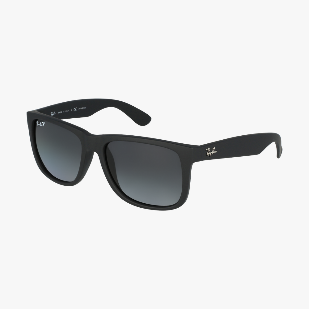 GAFAS DE SOL hombre JUSTIN negro/gris - vista de 3/4