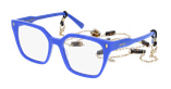 GAFAS GRADUADAS mujer CARACTÈRES EFFRONTÉE azul - vista de frente